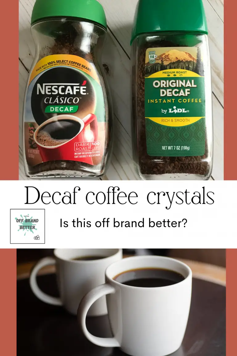 Lidl brand decaf coffee crystals vs. Nescafe decaf coffee crystals